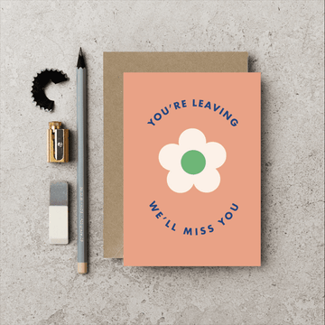 Katie Leamon | Tarjeta de Felicitación CUB You're Leaving Flower