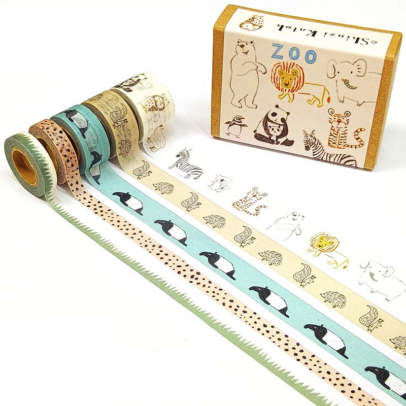 Seal-do | Caja de mini Washi Tapes Zoo Animals