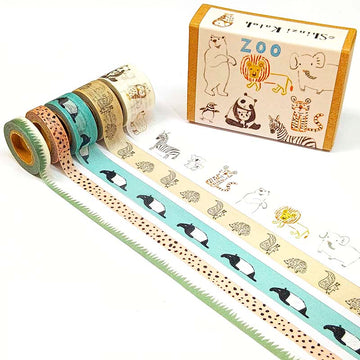 Seal-do | Caja de mini Washi Tapes Zoo Animals