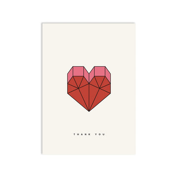 Redfries | Postal Geometric Heart