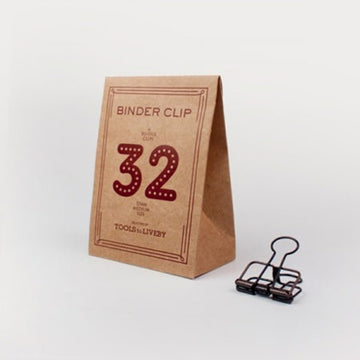 Tools To Liveby | Binder Clips Bronce (32mm)