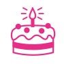 Kodomo No Kao | Mini Sello Entintado Birthday Cake