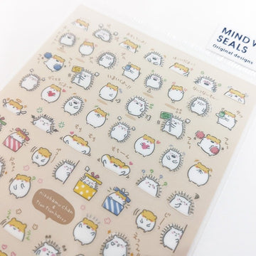 Mindwave | Puchi Puchi Hamster & Hedgehog Stickers