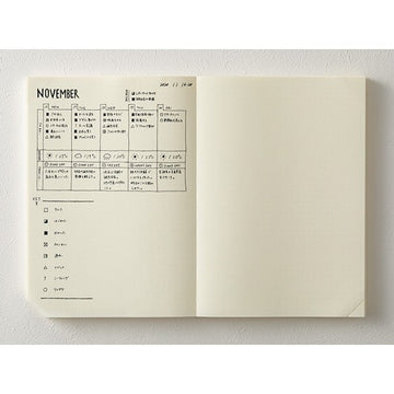 Midori | MD Midori Notebook A5 Codex Points 1Day 1Page