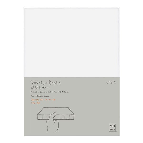 Midori | Funda de Plástico Transparente para Cuadernos MD Midori A5 Codex