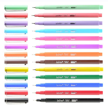 Bright Liner Plus: rotuladores pastel, punta cincel y tinta a base de agua,  forma ergonómica, material escolar y de oficina, paquete de 6 colores