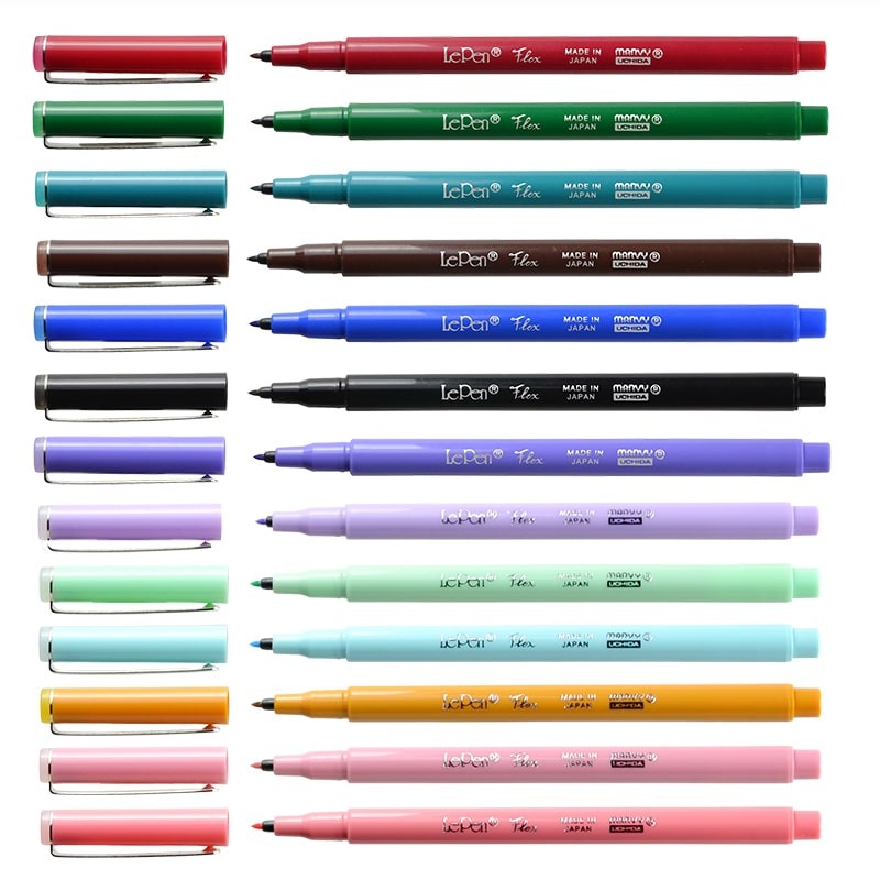 Marvey Uchida | Rotulador Pincel Le Pen Flex (16 Colores)