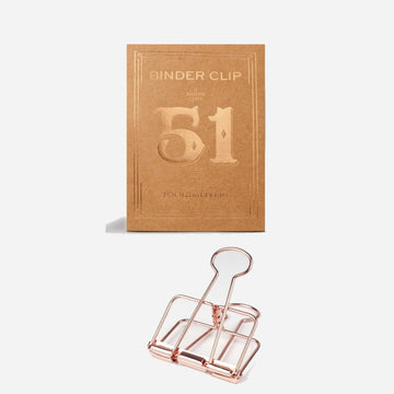 Tools To Liveby | Binder Clips Oro Rosa (51mm)