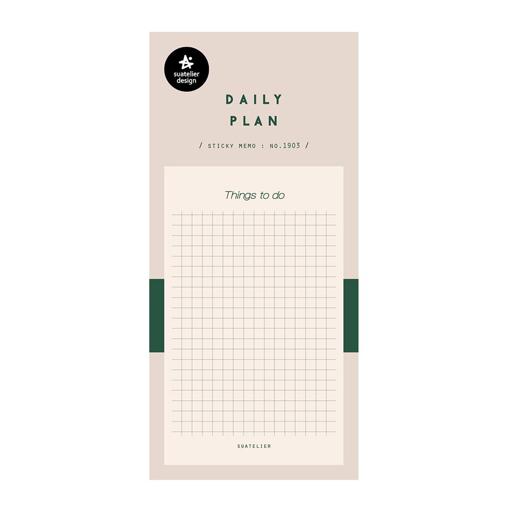 Suatelier | Notas Adhesivas Daily Plan 03