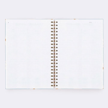 Charuca | Charuca A4 Floral Blue Notebook (Dots)