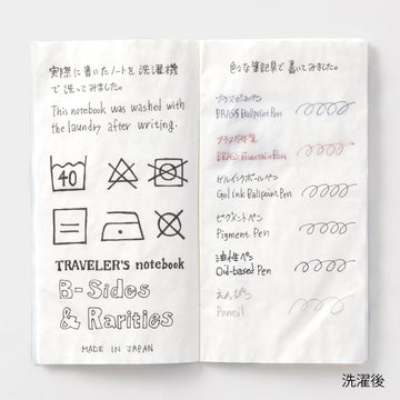Traveler's Company | Refill B-Side &amp; Rarities Regular Washable Paper