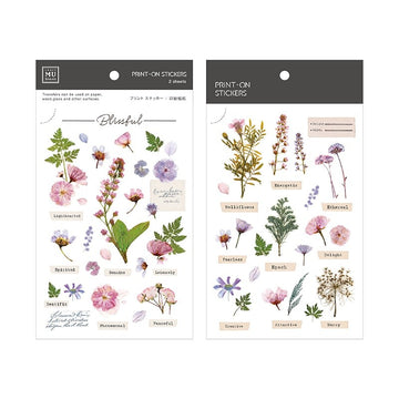 MU LifeStyle | Transferable Stickers 104 Herbarium
