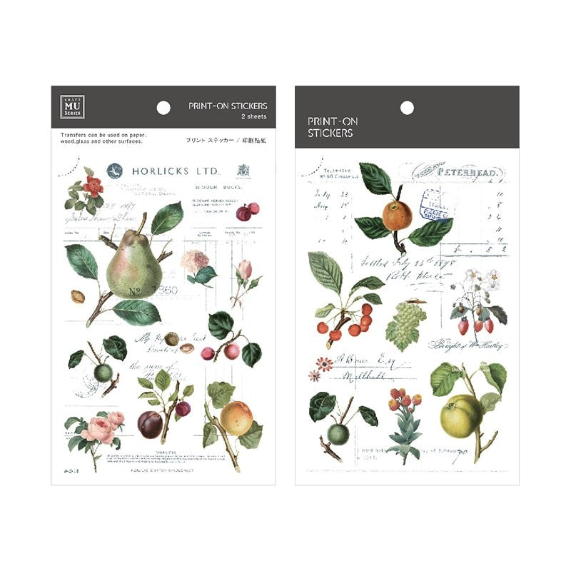 MU LifeStyle | Transfer Stickers 126 Collection Fruit