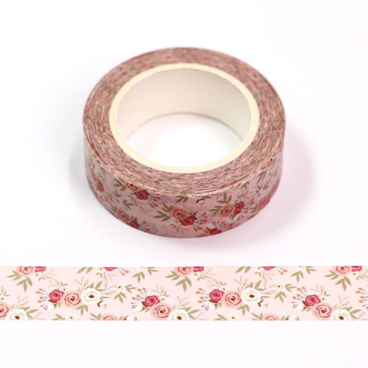 MZW | Pink Flowers Washi Tape