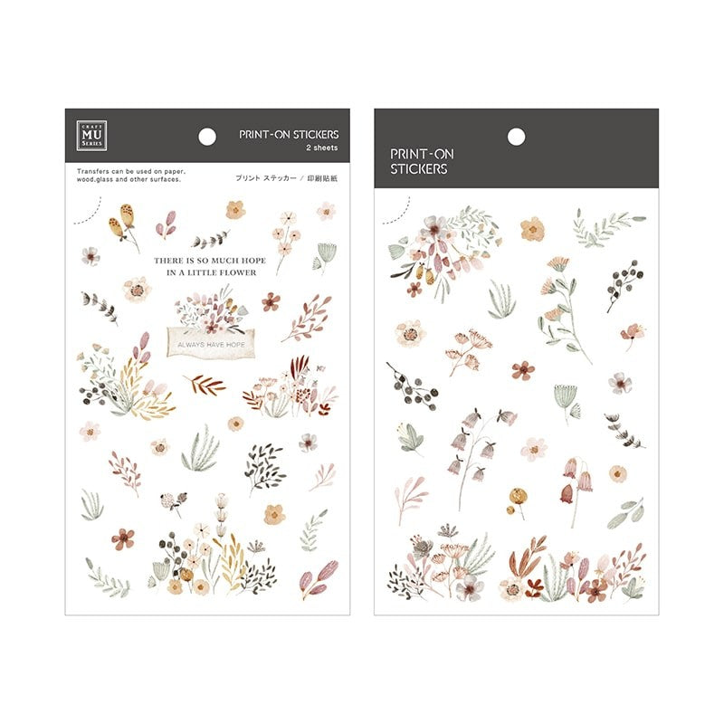 MU LifeStyle | Pegatinas Transferibles 174 Light Flower Season