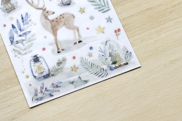 MU LifeStyle | Transfer Stickers 1004 Blue Snow Forest