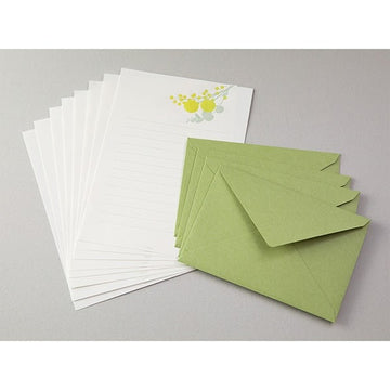 Midori | Letterpress Bouquet Yellow Letter Set