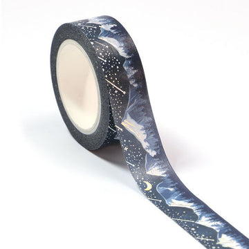 MZW | Holographic Songshan Snow Forest Washi Tape