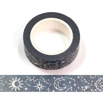 MZW | Silver Holographic Starry Sky Washi Tape