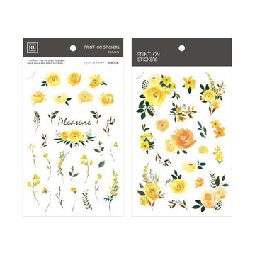 MU LifeStyle | Transfer Stickers 106 Yellow Roses