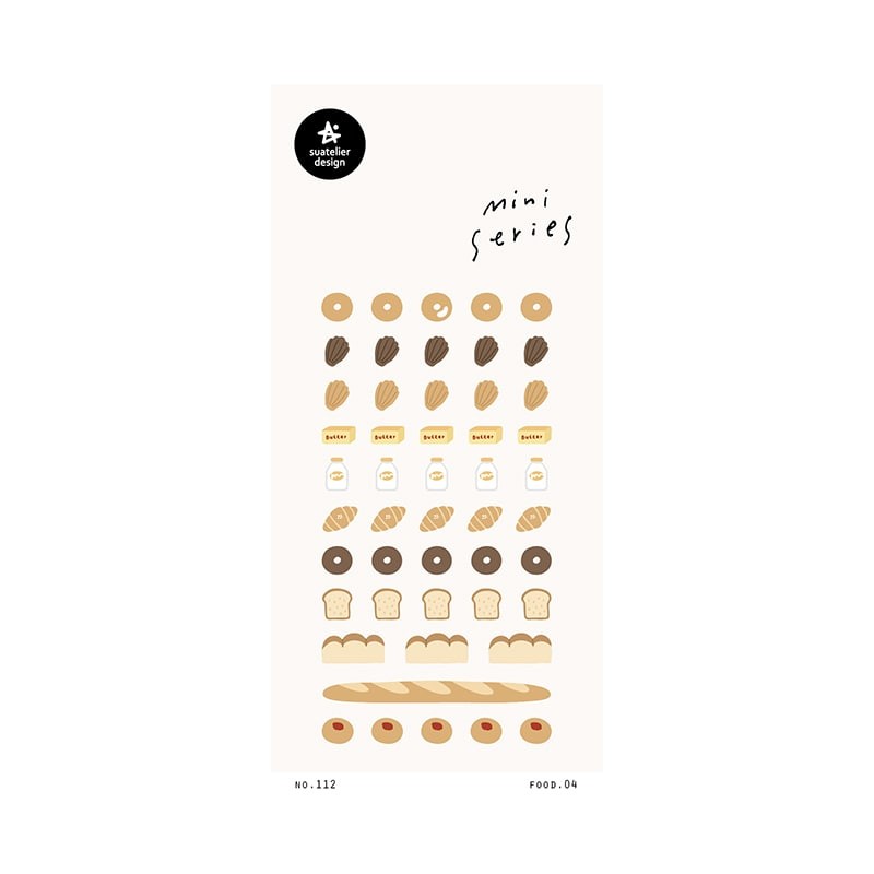 Suatelier | Pegatinas Mini Series Food 04