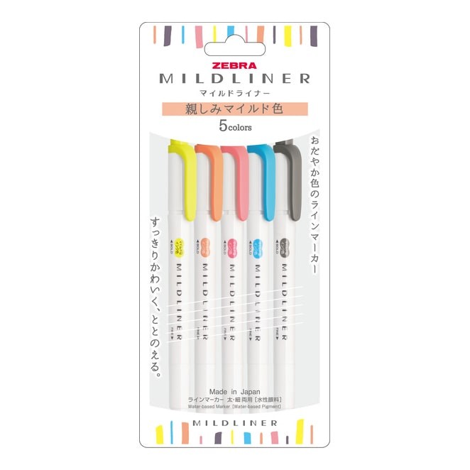 zebras | Mildliner Soft Highlighter Pack (New Packaging)