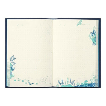 Midori | Whale Shark Embroidered Stitch Diary Notebook