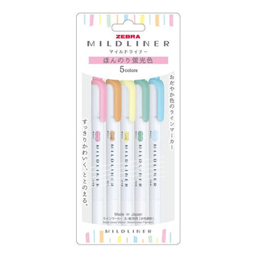 zebras | Mildliner Pastel Highlighter Pack (New Packaging)