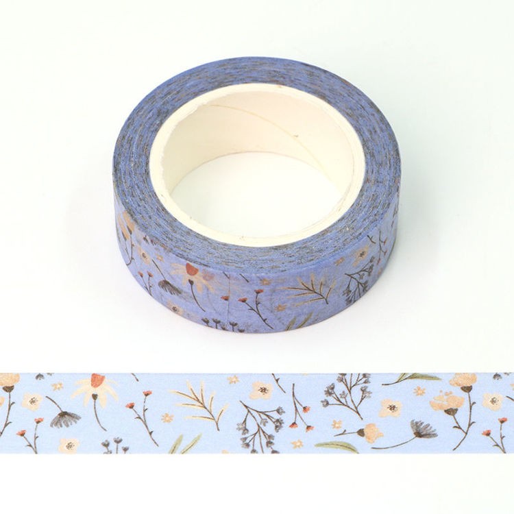 MZW | Light Blue Floral Washi Tape