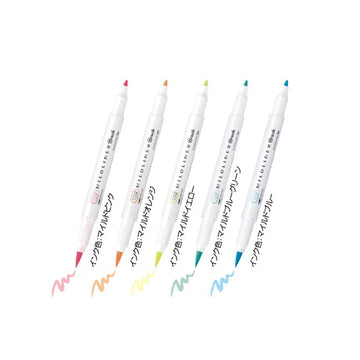 zebras | Pack of Pastel Mildliner Brush Pens (New Packaging)