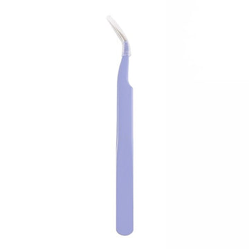 Mo Card | Lavender Curved Metal Tweezers