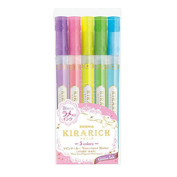 zebras | Kirarich Glitter Highlighter Set