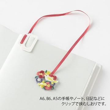 Midori | Bird Embroidery Clip Bookmark