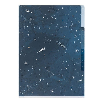 Midori | Starry Sky A4 3 Compartment Portfolio