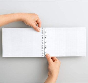 Lihit Lab | Hirakuno Semi-B5 White Notebook