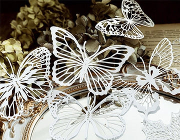 Mo Card | Alice Tea Party Butterfly Lace Papers