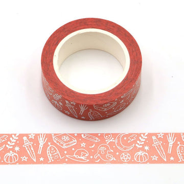 MZW | Halloween Crimson Pattern Washi Tape