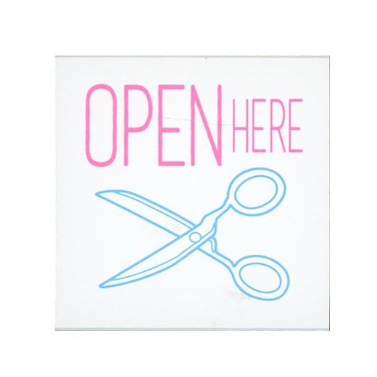 Kodomo No Kao | Fun Open Here Stamp Scissors