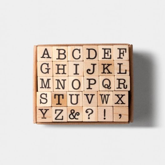 Tools To Liveby | Uppercase Alphabet Stamp Set