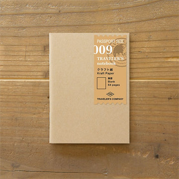 Traveler's Company | Refill Passport 009 Kraft Paper