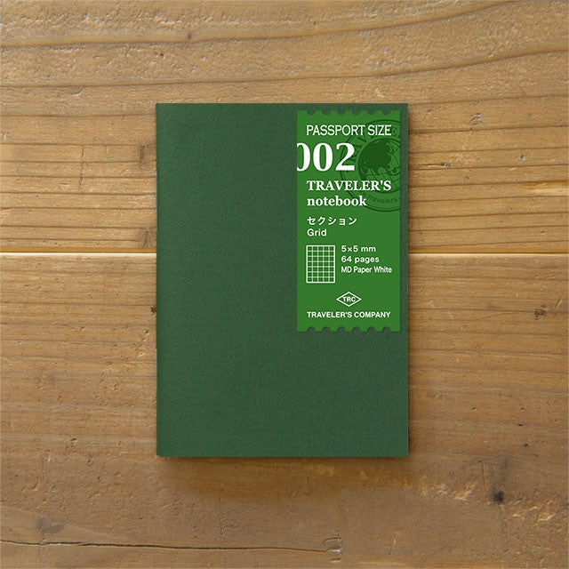 Traveler's Company | Refill Passport 002 Squared Notebook