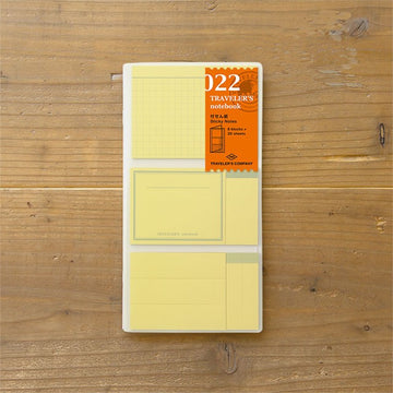 Traveler's Company | Regular Refill 022 Sticky Notes Set