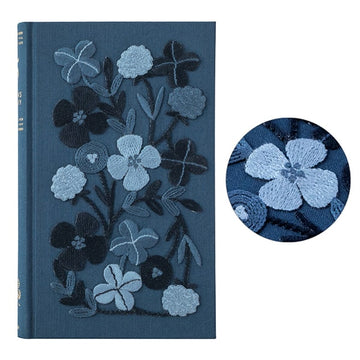 Midori | 5 Year Diary Embroidered Flower Navy