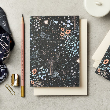 Katie Lemon | Greeting Card Zodiac Navy