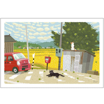 Activate | Tabi Neko Autumn Postcard