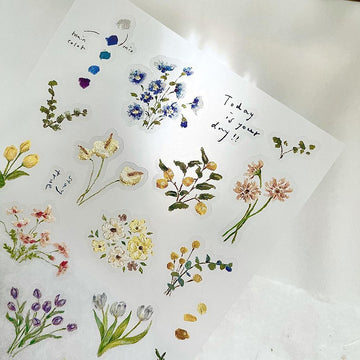 Pion | Floral Transfer Stickers