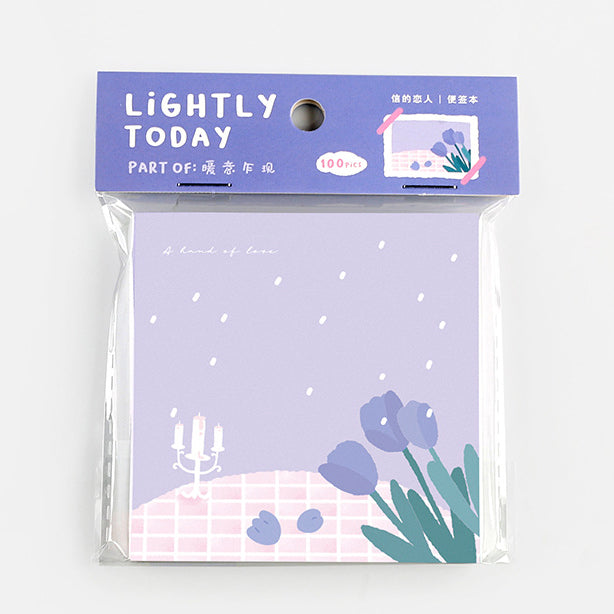 Card Lover | Bloc de Notas Lightly Today Purple Flower