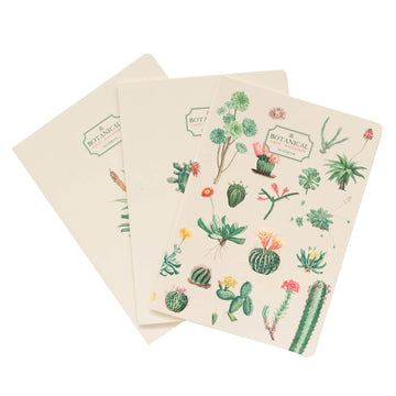 Kokonote | Pack de 3 Cuadernos A5 Botanical Cacti