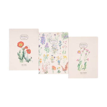 Kokonote | Pack de 3 Cuadernos A5 Botanical Wild Flowers