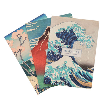 Kokonote | Pack de 3 Cuadernos A5 Hokusai